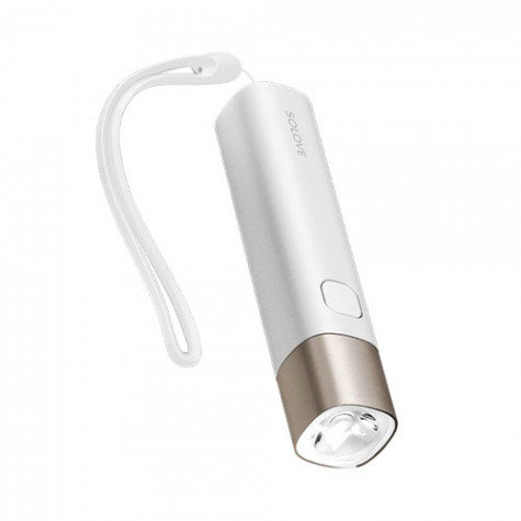 Xiaomi SOLOVE X3 USB Rechargeable Flashlight + Power Bank White
